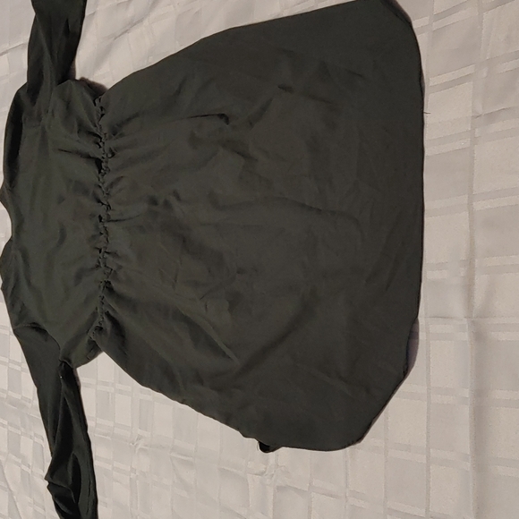 Army Green Dress with Drawstring Waist. size XL - Picture 8 of 8